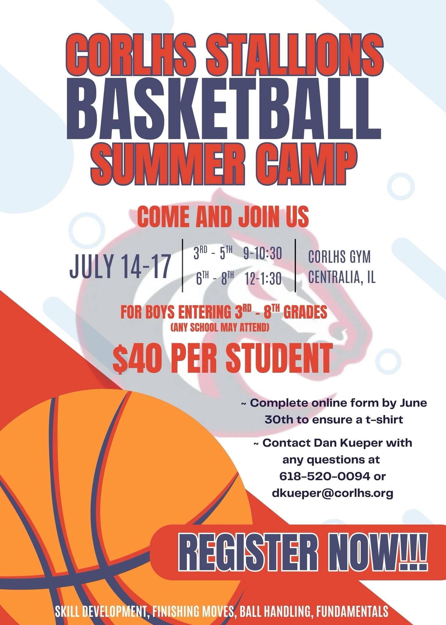 Basketball Summer Camp July 14-17 2026